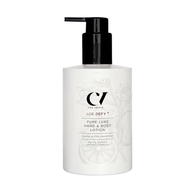 Green People Age Defy+ Pure Luxe Hand & Body Lotion 200ml | Natural, Organic Body Moisturiser and Hand Cream | Nourishing Luxury Body Lotion for Dry Skin | Fresh Citrus Scent | Vegan, Cruelty Free