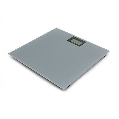Omega OBSGR Báscula personal electrónica Rectángulo Gris - Báscula de baño (Báscula personal electrónica, 150 kg, 100 g, kg, lb, ST, Rectángulo, Gris)