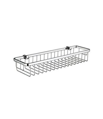 Smedbo DK2005 Sideline Corbeille Porte-Savon Long Laiton/Cuivre/Zinc Argent 40 x 11,5 x 6 cm