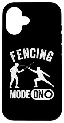 Funny Fencing Mode On Fun Hobby Case for iPhone 16