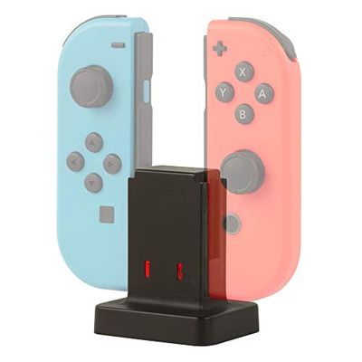 Konix Mythics Support base de charge rapide pour manettes Joy-Con Nintendo Switch, Switch Lite et Switch OLED - Câble 50 cm - Noir