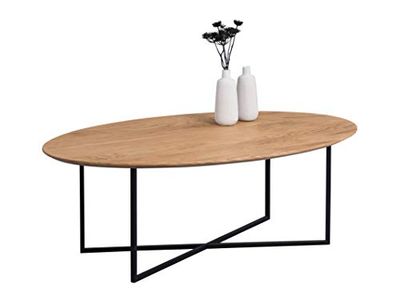 M2 Kollektion Keno 3 stolik kawowy, drewno, brązowy, długość 115 cm, szerokość 70 cm, wysokość 40 cm