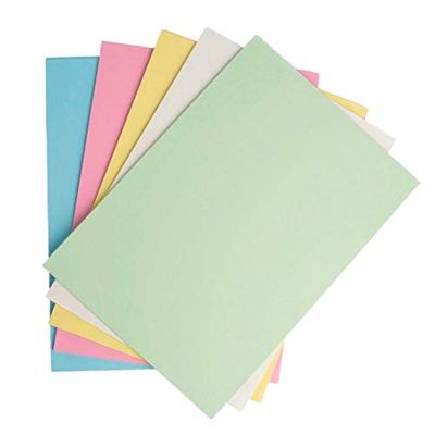 House of Card & Paper A2 210 GSM Assorted Pastel Coloured Card (Pack of 50 Sheets), HCP1172