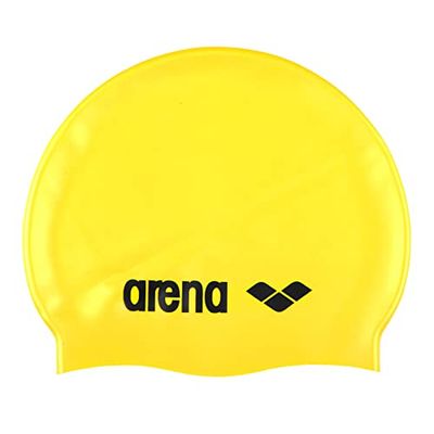 Arena Classic Silicone, Cuffia Unisex Adulto, Giallo (Yellow/Black), Taglia Unica