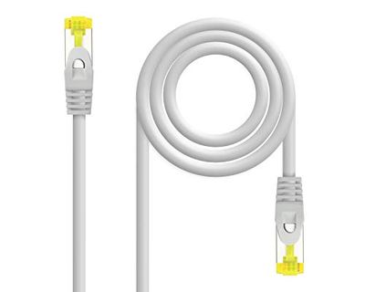 Câble réseau RJ45 SFTP Cat6A AWG26, 7 m, couleur gris, haute vitesse et blindage pour une connexion stable