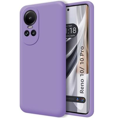 Cover Silicone Liquido Ultra Morbida per Oppo Renna 10 5G/10 Pro 5G Colore Viola