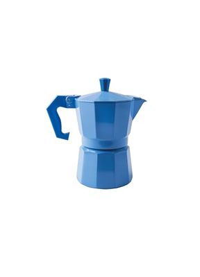 Excelsa Caffettiera Color 1 Tazza, Alluminio, Blu, Fino a 2 Tazze
