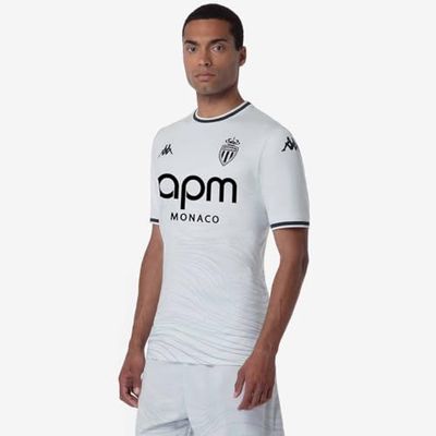 Kappa Kombat Pro 2025 Third Monaco ACT Jersey | Grey Barely/Grey DK SP | Size S
