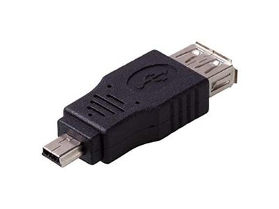 PremiumCord Mini USB to USB A Male to Female Adapter M/F