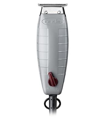 Andis, T-Outliner Trimmer - High-Speed Narrow-Cut Stainless-Steel T-Blade with Narrow Teeth, Powerful & Silent High-Speed 220V Magnetic Motor – for Side Dishes, Dry Shaving & Shades, 700 g, Silver