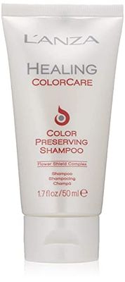 L’ANZA Healing ColorCare Champú Protector de Tintes de Pelo Revitalizante del Color a Diario sin Sulfatos para una Mayor Belleza y Brillo, 50 ml