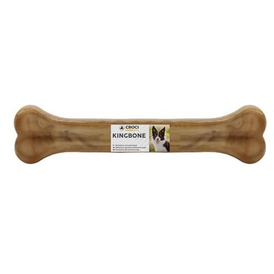 Croci King Bone - Gratis hondenbotten, kauwsnack voor honden van natuurlijk koeienhuid, tandstick voor tandreiniging, 10 cm - 35 g