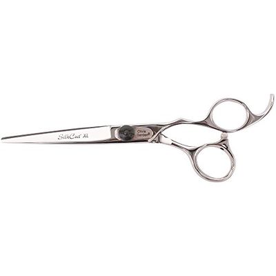 Olivia Garden Silkcut XL 6.0" - Forbici da Barbiere in Custodia - Manico Ergonomico, Fori per Pollice e Dita Più Grandi, per Parrucchieri Professionisti