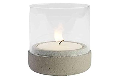 APS Lanterne Element, Bougie Chauffe-Plat, éclairage, Lanterne en béton Gris, Le côté inférieur protège Les Meubles, Ø 7,5 cm, 13 cm de Hauteur