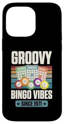 Groovy Bingo Vibes Since 1971 Bingo Compleanno Nascita Anno Custodia per iPhone 14 Pro Max