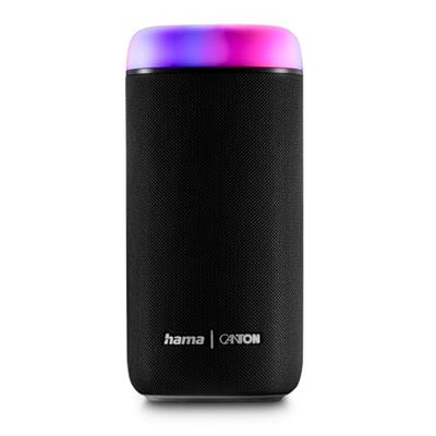 Hama Altavoz Bluetooth, 30 W (Resistente al Agua IPX4, Efectos de luz LED, 12 Horas de duración de la batería, Altavoz Bluetooth pequeño, Caja de música Bluetooth, Altavoz Bluetooth), Color Negro