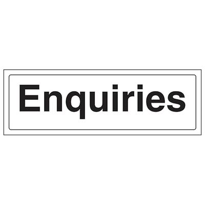 V Safety Enquiries Panneau de sécurité en aluminium brossé 300 x 100 mm 3 mm
