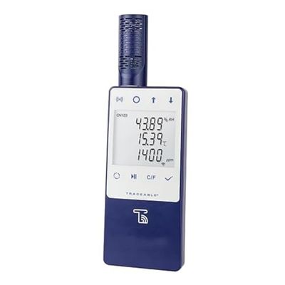 Digi-Sense AO-18000-31 - Registratore di dati di umidità di temperatura ambiente CO2 con funzionalità wireless tracciabile