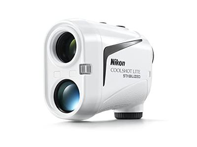 Nikon Coolshot Lite Stabilized Telemetro Laser, Tecnologia Hyper Read, Locked On, Leggero e Compatto, Bianco