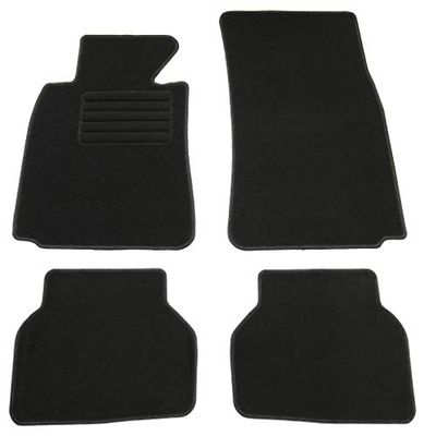 AD Tuning GmbH hg1822 Veludo ajuste suporte preto auto conjunto de tapetes tapetes tapetes Carpet Floor Mats