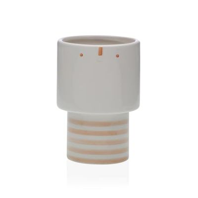 MACETERO CERAMICA CARA BEIGE