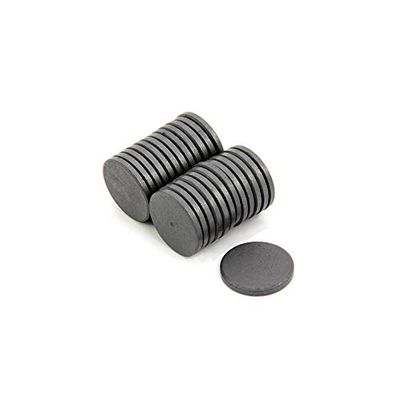 Y10 Ferrite Magnet Para Artes, Artesanía, Ciencia Y Bricolaje - 25mm x 3mm de Espesor - 0.5kg de Tracción - Paquete de 250