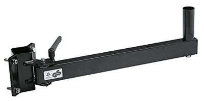 K&M 24150 Supporto da parete per amplificatori, in acciaio, nero - regolabile in3 posizioni - rotazione di 240°