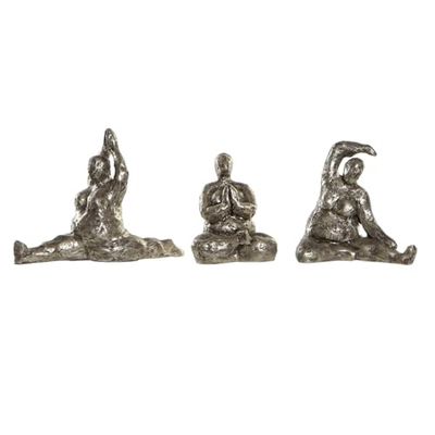 FIGURA RESINA 11X22,5X17 YOGA ENVEJECIDO 3 SURT