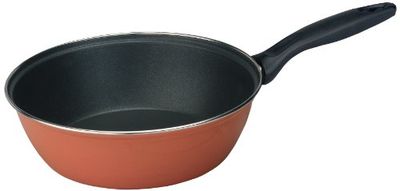 IBILI - Poêle Honda New Orange, 28 cm, Acier émaillé vitrifié, Antiadhésif, Compatible avec l’induction