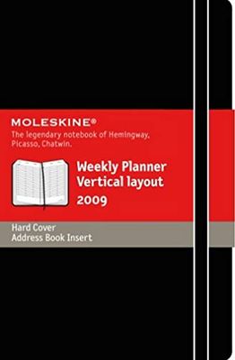 Moleskine Weekly Planner Vertical Layout 2009 Calendar Black Large