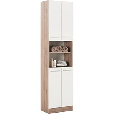Pelipal 380 Rom Armoire Haute, Bois, Sanremo Imitation chêne Terre, 33 x 50 x 195,5 cm