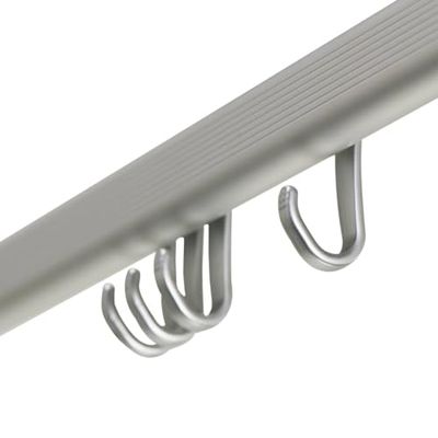 Sealskin Easy Roll Set del Binario per Tenda da Doccia, Acciaio Inox, Alluminio, Opaco