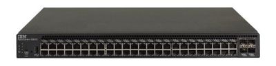 LENOVO RackSwitch G8052 - Commutateur - C3 - Géré - 48 x 10/100/1000 + 4 x 1 Gigabit / 10 Gigabit SFP+ - Flux d'air de l'arrière vers l'avant - Montable sur Rack - pour ThinkAgile HX3721 Certified No