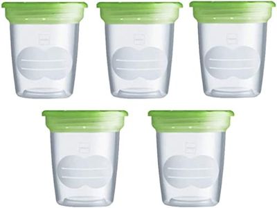 Mam zestaw 5 pojemników na mleko i żywność, plastikowe bez Bpa i Bps