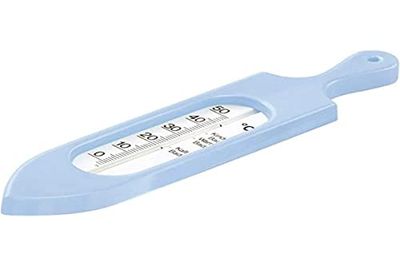 Rotho Babydesign Badtermometer, lämplig för nyfödda, utan kvicksilver, TOP/Bella Bambina, sky blue, 20057 0289 01