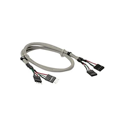InLine 33440J 2x Pin Plug 4-Pin to Pin Plug USB 2.0 Internal Extension Cable 0.6 m 1 Stck