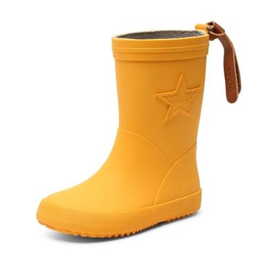 Bisgaard Rain Boot Star, botas de chuva unissexo para crianças, Amarelo 80, 31 EU Estrecho