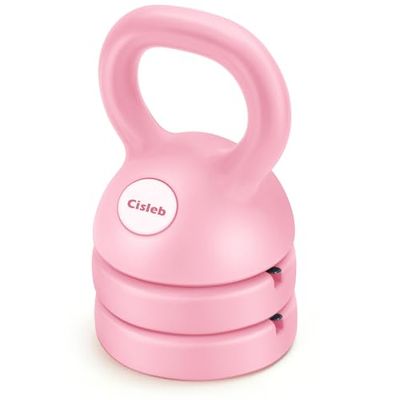Cisleb Kettlebell regolabile Set di pesi 3 in 1 (2,3 kg, 3,6 kg, 5,4 kg) per allenamento completo della forza e perdita di peso, ideale per principianti e donne