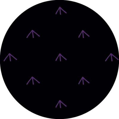 Bonateks, Ronde digitaal bedrukte muismat, antislip onderkant, voor kantoor en thuis, diameter: 22 cm