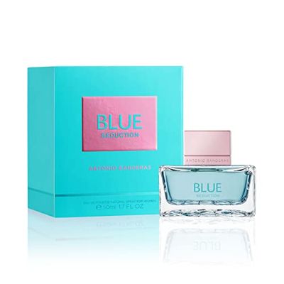 BANDERAS Perfumes, Blue Seduction para Mujer, Eau de Toilette para Mujer, Larga duración, Fragancia fresca, casual y femenina, Notas florales acuáticas, Optimo para uso diario, 50 ml