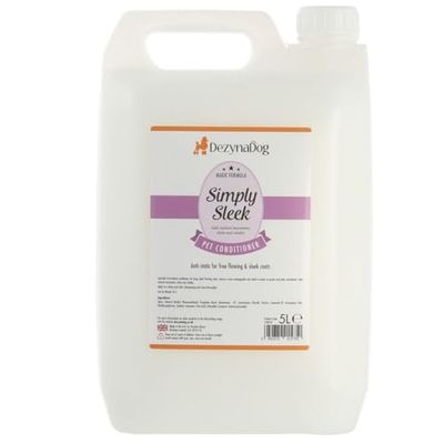 Dezynadog Magic Formula Simply Sleek Dog Conditioner - Dog Conditioner for Matted Coats - Dematting & Detangling Conditioner for Dogs - Moisturises for Maximum Shine - Reduces Static in Hair, 5 Litre