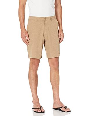 28 Palms 9" Inseam Hybrid Board Short, Khaki Heather, 30