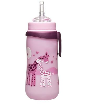 Copo de palhinhas Nip Straw Cup, 12 meses, 330 ml, rosa