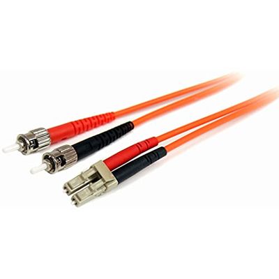 StarTech.com Cabo adaptador de rede de 1 m multimodo duplex fibra ótica LC-ST 62,5/125 - Patch Duplex