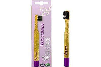 Rolly Toys Cepillo de dientes de bambú orgánico extra suave para adultos