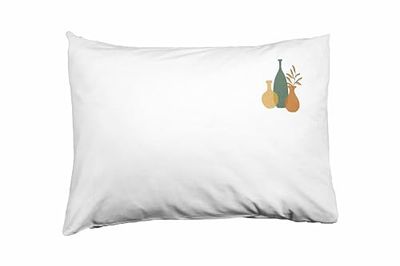 Bona Basics, Fodera decorativa per cuscino, decorazione per la casa, per divano, caffetteria, Dimensioni: 50x35 cm, colore: bianco