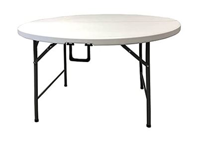 Homelux 710091 Mesa Plegable Resina, Redonda, 120 cm Alto 74 cm