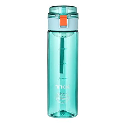 TKK Drinkfles voor kinderen, 500 ml, lekvrij, BPA-vrij, Tritan, waterflessen, sportfles, met filter, voor kleuterscholen, school, blauw 1001