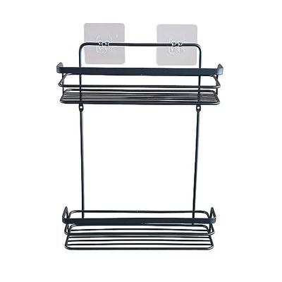 douceur d'intérieur, Serviteur de Douche (26.4 x 10.5 x 35 cm) Filaire Premium Noir, Métal
