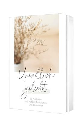 Gerth Medien Unendlich geliebt - Postkartenset: 18 Postkarten mit Herzensbotschaften und Bibelversen.